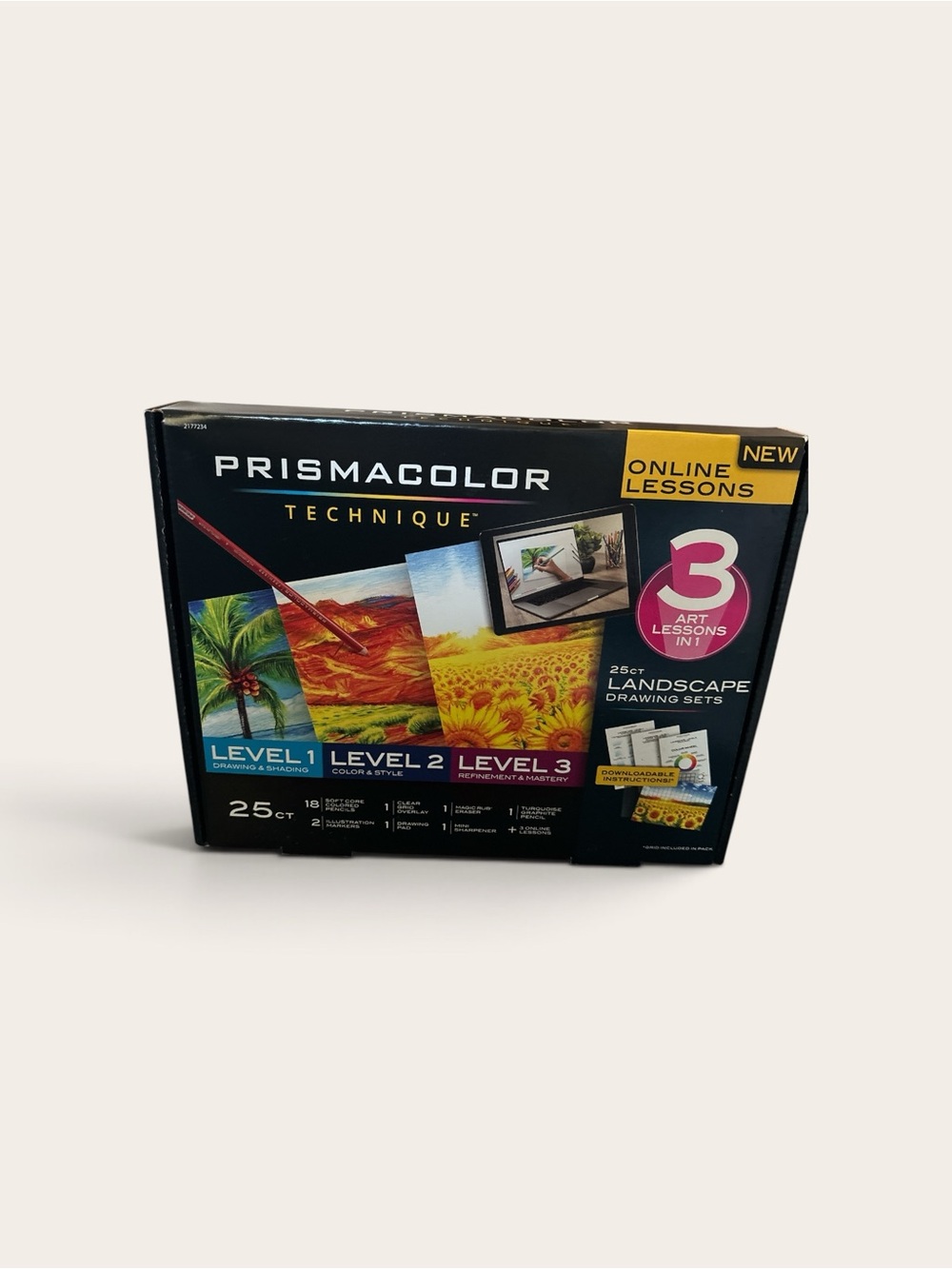 Prismacolor Technique Landscape Drawing Set - 25pc (Black)